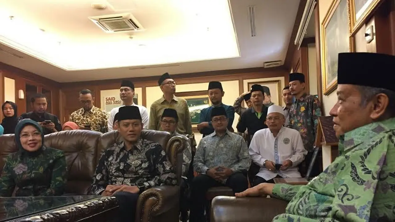 Agus Yudhoyono dan Sylviana Murni datangi kantor PBNU
