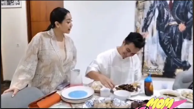 6 Potret Baim Wong dan Nagita Slavina, Sikap Elus Kepala di Ultah Azura Disorot