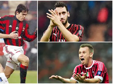 Hakan Calhanoglu akhirnya memilih hengkang dari AC Milan usai negosiasi perpanjangan kontrak tak menemui kata sepakat. Menariknya, ia menerima tawaran klub rival sekota, yakni Inter Milan. Berikut barisan pemain AC Milan yang membelot ke Inter Milan.