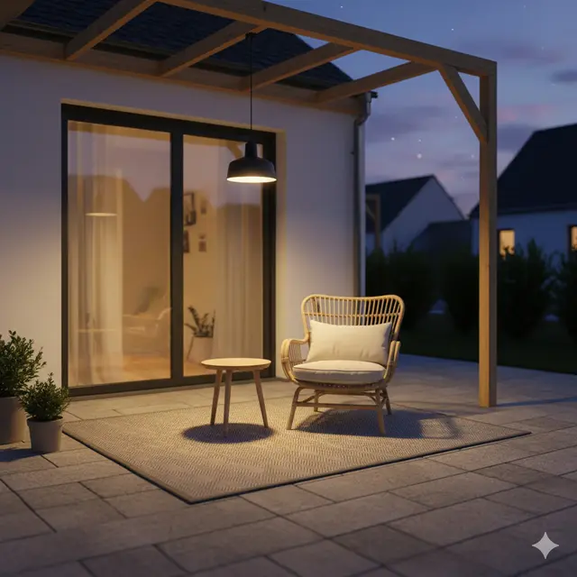 Inspirasi Teras Kecil Fungsional di Rumah Gaya Minimalis. Gemini