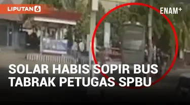 Viral! Petugas SPBU Ditabrak Bus Hingga Meninggal Dunia