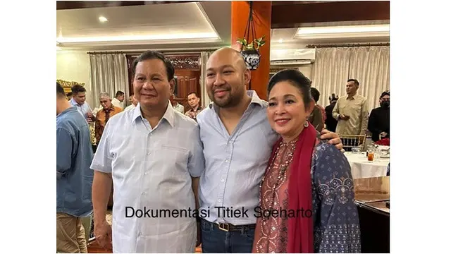 6 Potret Kebersamaan Prabowo dan Titiek Soeharto, Akrab Meski Sudah Bercerai