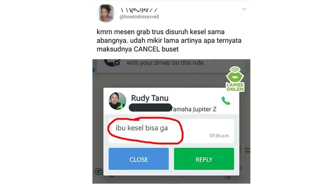 6 Chat Salah Ketik Ojek Online dan Penumpang Ini Bikin Ketawa Geli