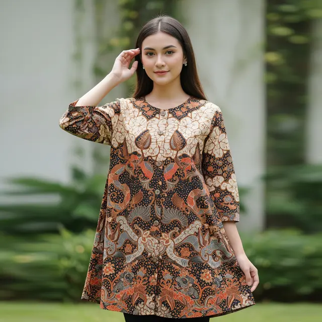 9 Model Baju Batik Wanita Kancing Depan, Kombinasi Anggun dan Praktis