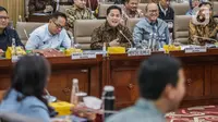 Rapat juga membahas pelaksanaan anggaran sampai dengan triwulan II tahun anggaran 2023. (Liputan6.com/Faizal Fanani)