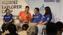 Legenda Bayern Munchen, Martin Demichelis, memberikan keterangan saat jumpa pers di Kawasan Kuningan, Jakarta, Senin (24/6/2019). Delapan anak Indonesia terpilih untuk mengikuti Allianz Explorer Camp 2019 di Jerman dan Singapura. (Bola.com/M Iqbal Ichsan)