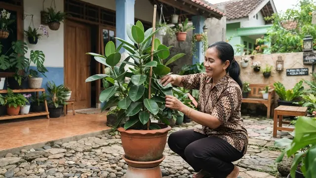 Tanaman yang cocok ditanam wanita virgo yang suka semuanya rapi model rubber tree