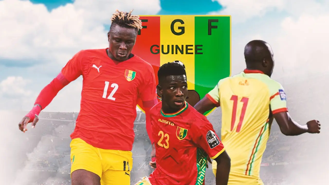 Ilustrasi - Pemain Guinea U-23: Aguibou Camara, Ousmane Camara, Naby Oulare