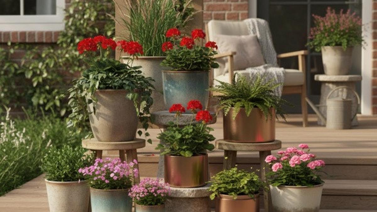 10 Cara Menyusun Pot Bunga di Teras agar Tidak Jadi Tempat Sembunyi Ular, Jaga Keamanan Hunian