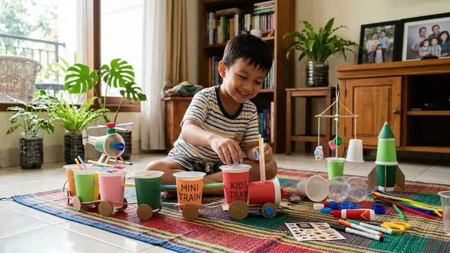Ide Daur Ulang Gelas Plastik Kopi Bekas yang Mudah Dibuat dan Berguna/AI Generated