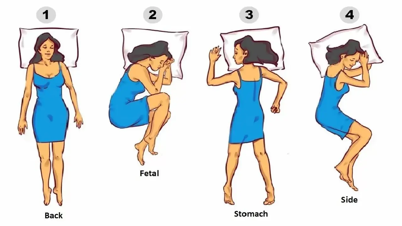 ilustrasi posisi tidur