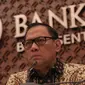 Gubernur BI Agus D.W. Martowardojo menggelar konferensi pers Triwulan III Bank Indonesia (BI) di Gedung BI, Jakarta, Selasa (17/11/2015). BI memutuskan untuk tidak mengubah suku bunga acuan (BI Rate). (Liputan6.com/Angga Yunia)