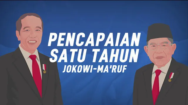 Setahun sudah perjalanan Indonesia di tangan pemerintahan Joko Widodo - Ma'ruf Amin sejak menjabat 20 Oktober 2019.