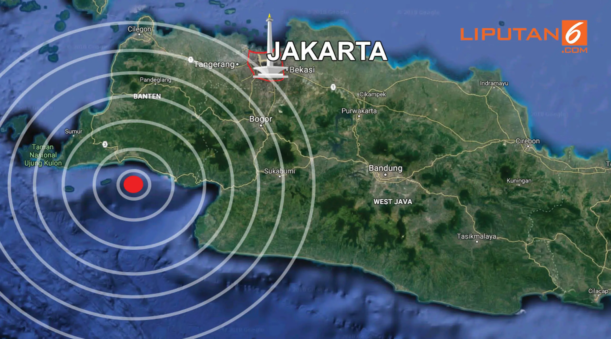Banner Infografis Gempa Guncang Jakarta