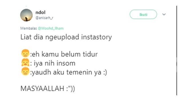 Cuitan kocak (Sumber: Twitter/@/anisarh_r)