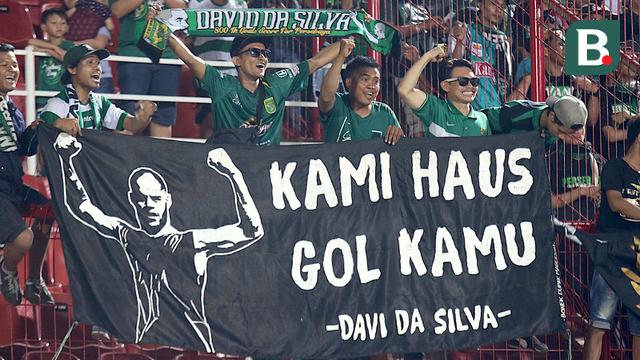 Spanduk Bonek buat David da Silva