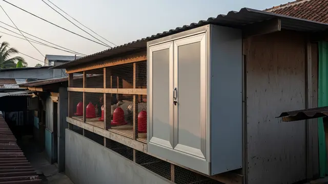 Kandang Ayam Multifungsi Sekaligus Tempat Penyimpanan Pakan