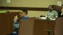 Nazaruddin menyebut sejak awal kasus Hambalang bergulir dia tidak pernah mendengar nama Choel Mallarangeng di Pengadilan Tipikor, Jakarta, Senin (29/5). Baru setelah kasus ini bergulir di persidangan dia mendengar nama Choel. (Liputan6.com/Helmi Afandi)