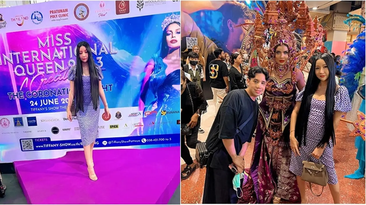 6 Potret Lucinta Luna Datang ke Miss International Queen, Dukung Millen Cyrus