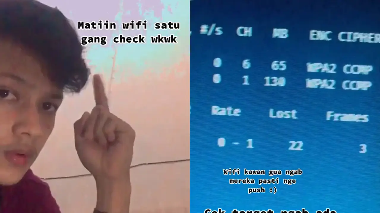 Tingkah jahil pemuda mematikan wi-fi tetangga satu gang.