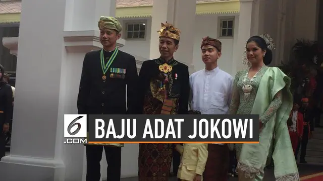VIDEO: Baju Adat Presiden Jokowi Saat Upacara HUT RI 74