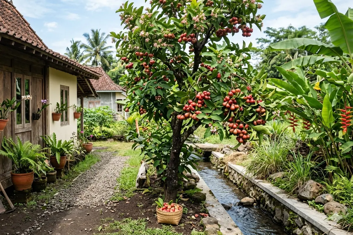 Jenis Pohon Buah yang Cocok Ditanam di Samping Rumah Dekat Parit.
