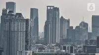 Deretan gedung perkantoran di Jakarta, Senin (27/7/2020). Menteri Keuangan Sri Mulyani mengatakan pertumbuhan ekonomi di DKI Jakarta mengalami penurunan sekitar 5,6 persen akibat wabah Covid-19. (merdeka.com/Iqbal S. Nugroho)