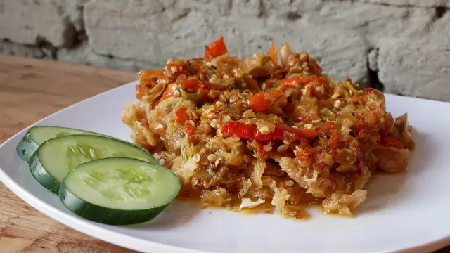 Resep Telur Dadar Krispi Geprek