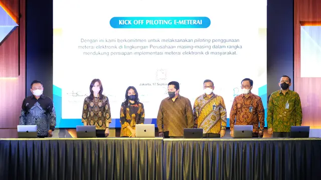 Kick Off Piloting Implementasi E-Meterai di Lingkungan BUMN.