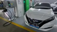 Nissan Indonesia resmikan SPKLU (Stasiun Pengisian Kendaraan Listrik Umum) swasta pertama di Wisma Indomobil 3 MT Haryono, Jakarta Timur. (ist)