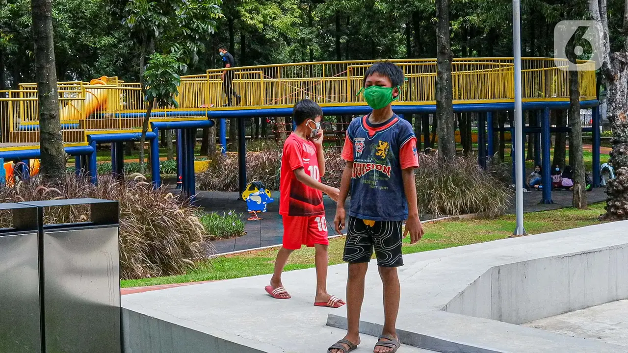 FOTO: RTH Jakarta Sudah Mulai Dibuka