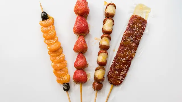 Tanghulu Lapisan Gula Kering