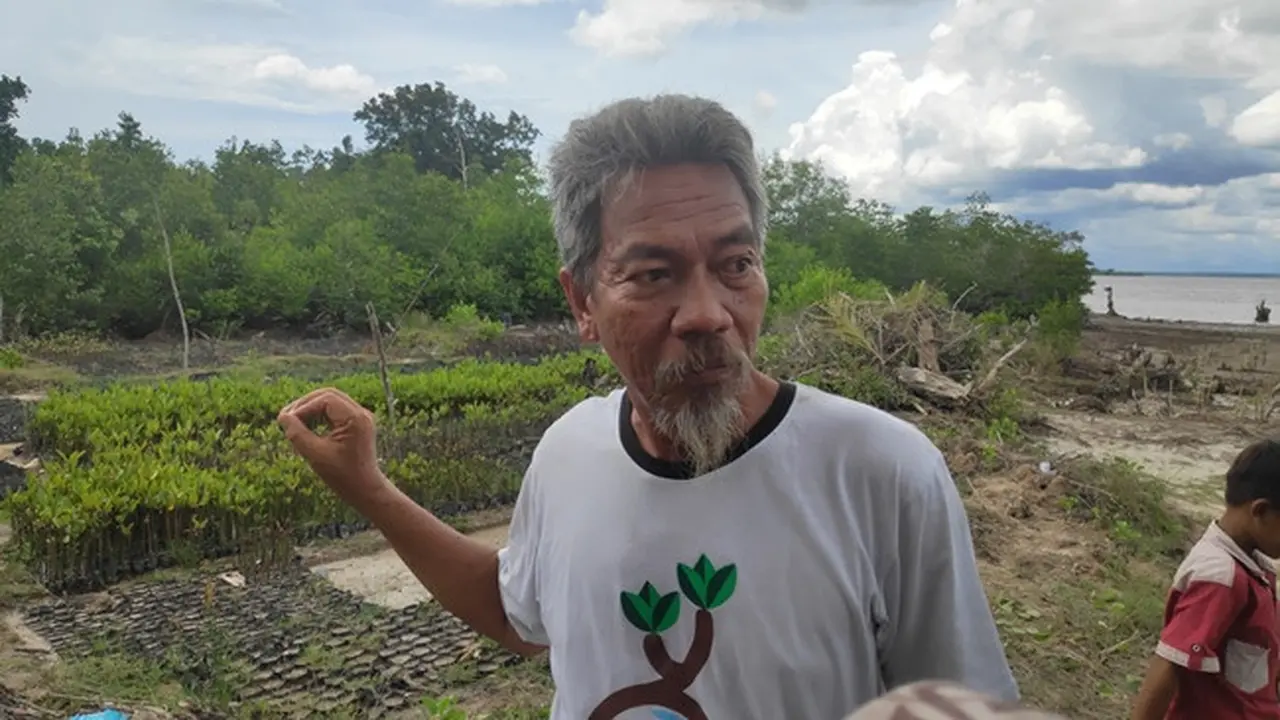 Darwis, aktivis lingkungan yang sudah 22 tahun mengkampanyekan pentingya mangrove.