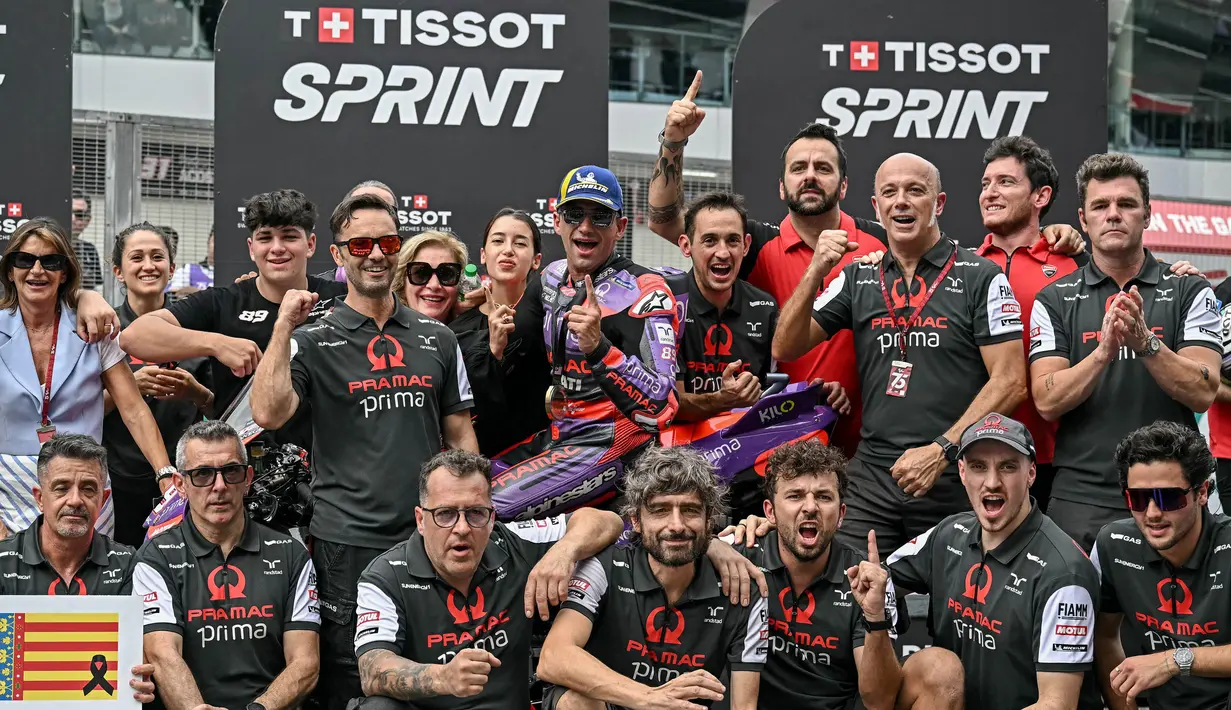 Race utama MotoGP Malaysia 2024 akan berlangsung pada Minggu (3/11/2024). (Lillian SUWANRUMPHA/AFP)