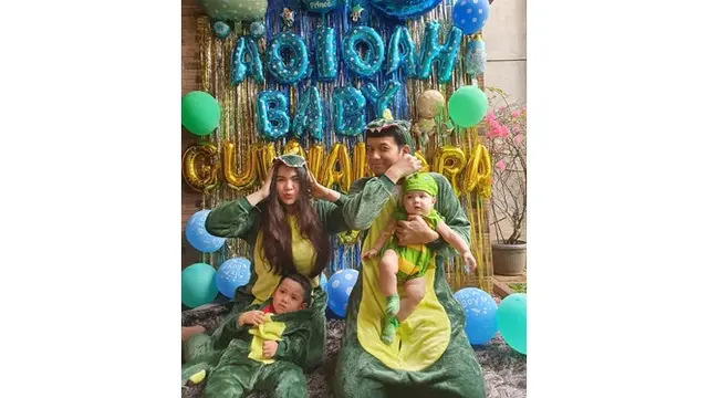 6 Momen Perayaan Ulang Tahun dan Aqiqah Anak Vicky Shu, Pakai Kostum Lucu