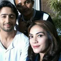 Shaheer Sheikh dan Masayu Anastasia. Foto: Twitter (@ShaheerSomyaFC)