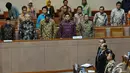 Beberapa anggota BPK tampak hadir dalam Rapat Paripurna bersama DPR terkait hasil pemeriksaan BPK pada Semester l, Jakarta, Selasa (2/12/2014). (Liputan6.com/Andrian M Tunay)