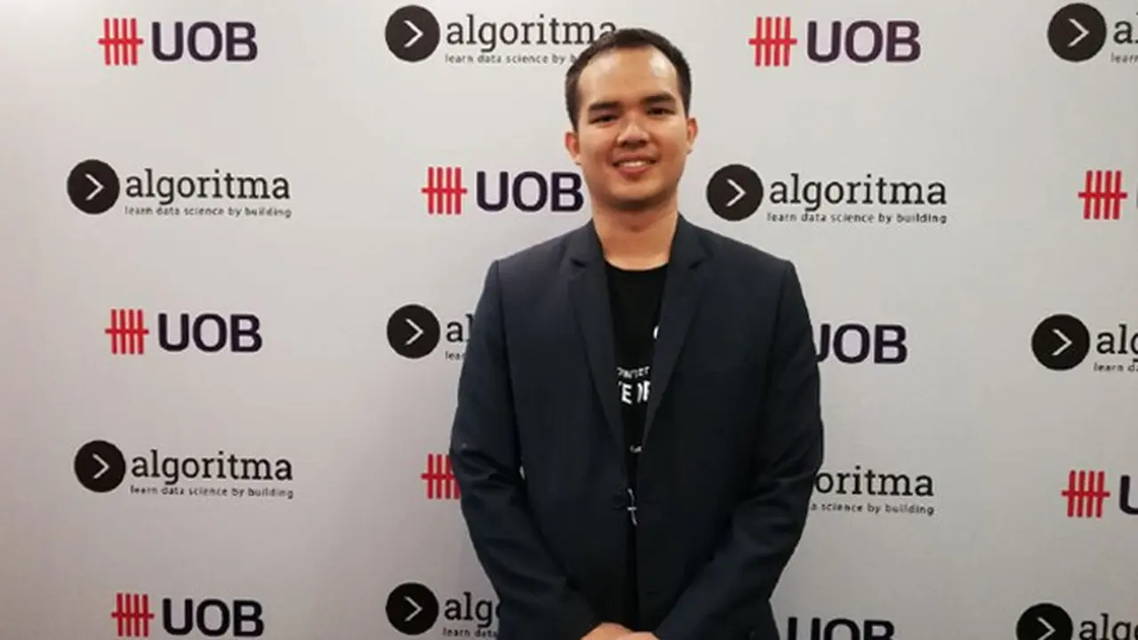Nayoko Wicaksono, Managing Director Algoritma dalam acara Algoritma Demo Day di Jakarta. Liputan6.com/Andina Librianty