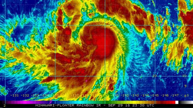 Ilustrasi topan terbentuk (NASA/AP)