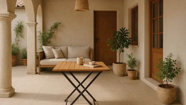 Model Teras Samping Bergaya Mezze