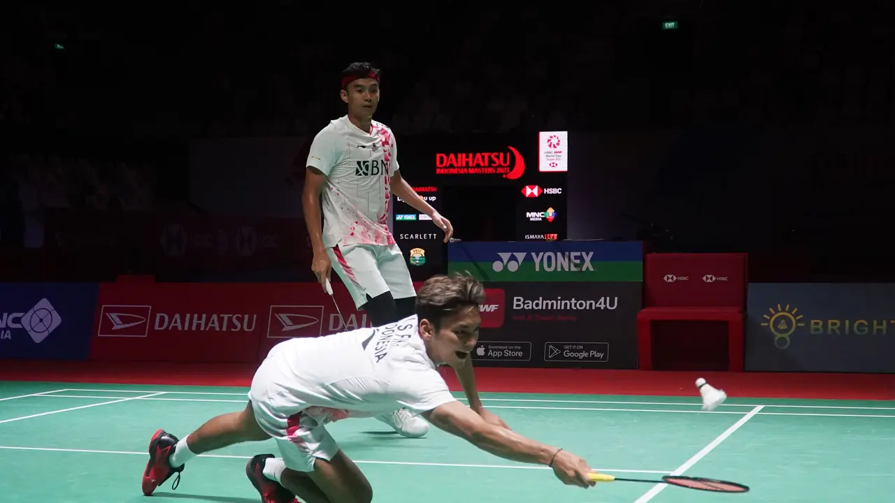 Bagas Maulana/Muhammad Shohibul Fikri - Indonesia Masters 2023 - Bulu Tangkis - Badminton