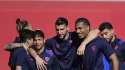 Laga Sevilla vs Manchester United akan digelar di stadion Ramon Sanchez-Pizjuan  dengan jadwal kick-off Jumat, 21 April 2023, jam 02:00 WIB. (AFP/CRISTINA QUICLER)