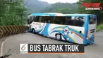 Sebuah bus lintas Sumatera tak bisa mengendalikan laju kendaraannya di jalanan menurun karena rem blong. Alhasil, bus tersebut menabrak sebuah truk tangki. Beruntung, tak ada korban jiwa dalam insiden ini.