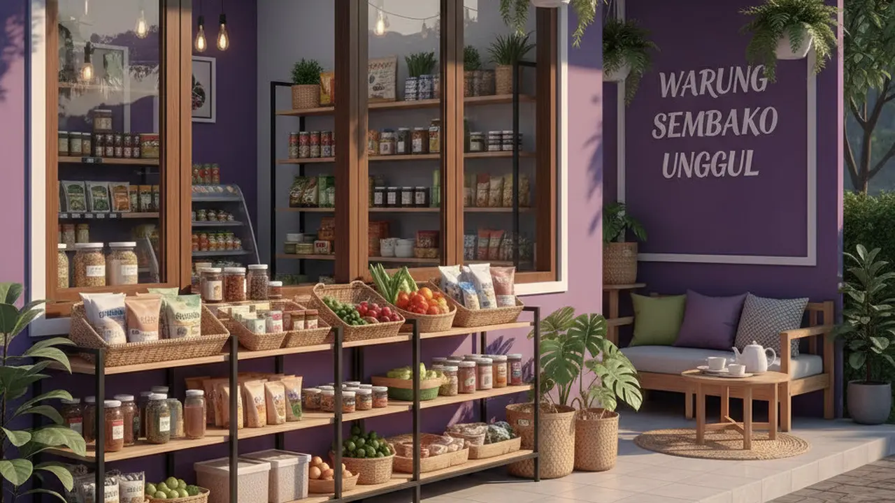 Inspirasi cat warna warung sembako