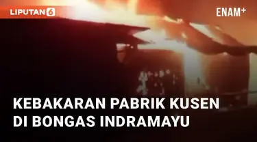 Beredar video viral terkait kebakaran sebuah pabrik kusen. Peristiwa ini terjadi di Bongas, Indramayu. Selasa (7/5/2024)