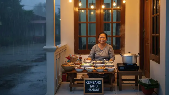 Berjualan Kembang Tahu