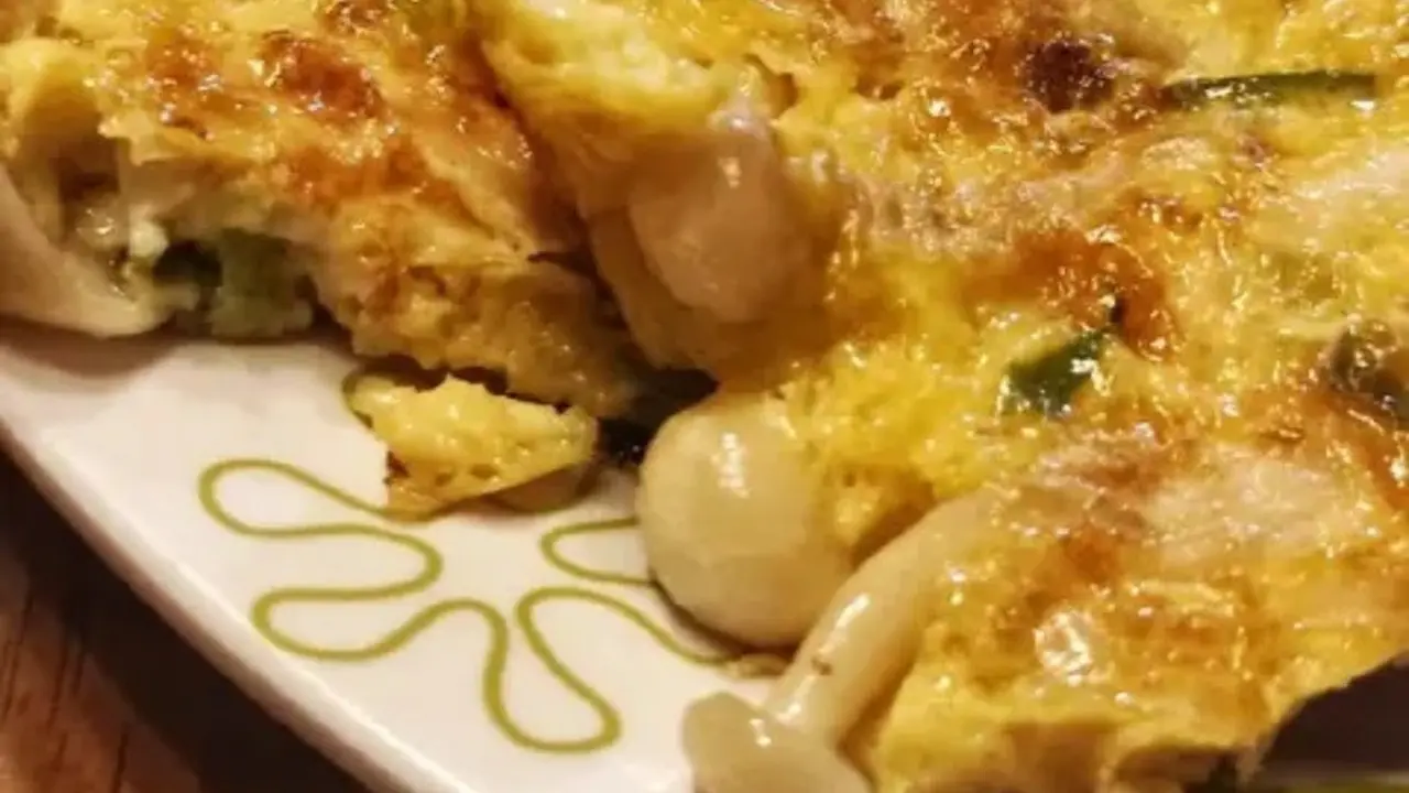 Resep telur dadar jamur shimeji. (dok. Cookpad @tresna)