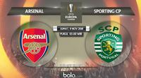 Liga Europa 2018 Arsenal Vs Sporting CP (Bola.com/Adreanus Titus)