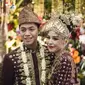 Foto pernikahan M Rasyid Rajasa dan Adara Taista. (Sumber Foto: Instagram/rasyidrajasa)