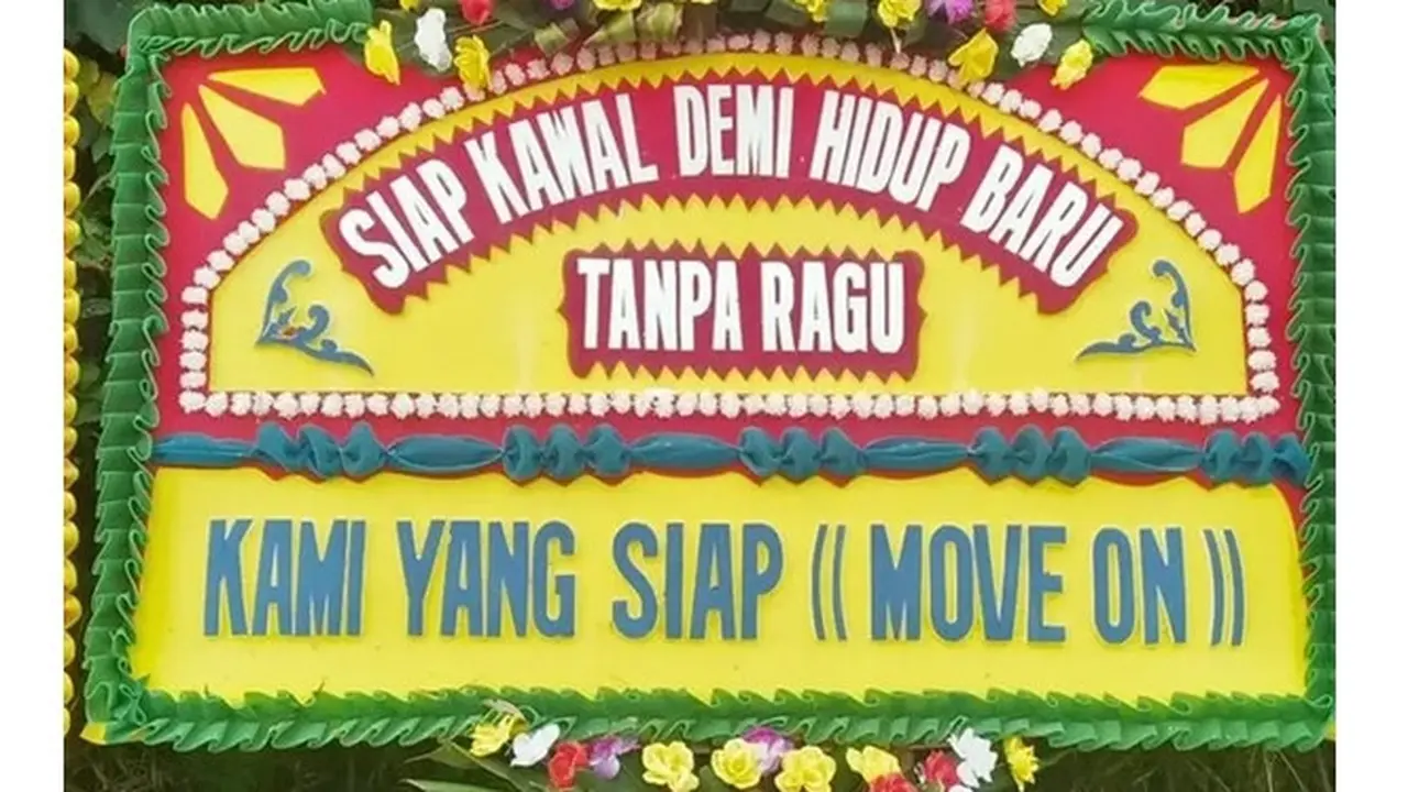 6 Karangan Bunga dari Mantan saat Nikahan Ini Bikin Syok Pengantin